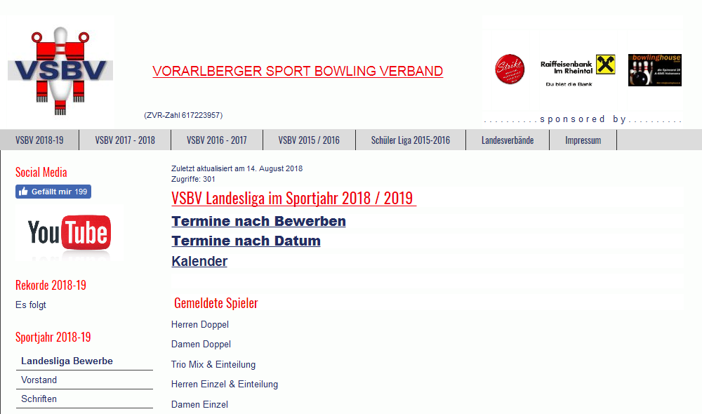 Landesliga Start am 08.09.2018